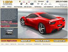 Tablet Screenshot of 1stopleasing.com